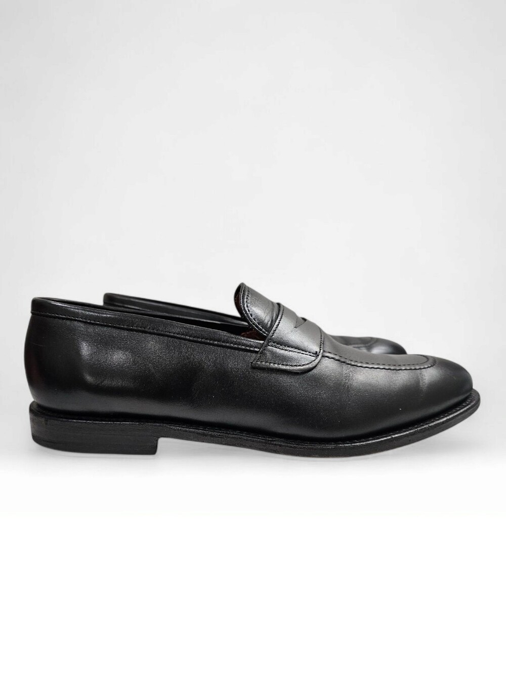 Allen Edmonds Black Leather Penny Loafers - Picture 3 of 10